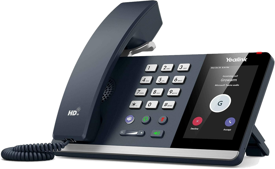 Yealink MP54 Microsoft Teams desk phone with 4-inch touchscreen