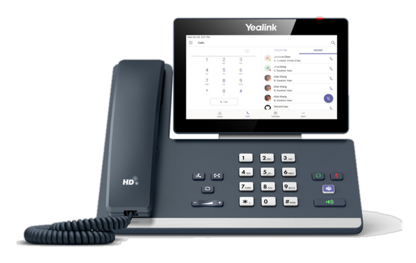 Yealink MP58 flagship Microsoft Teams desk phone with 7-inch adjustable touchscreen