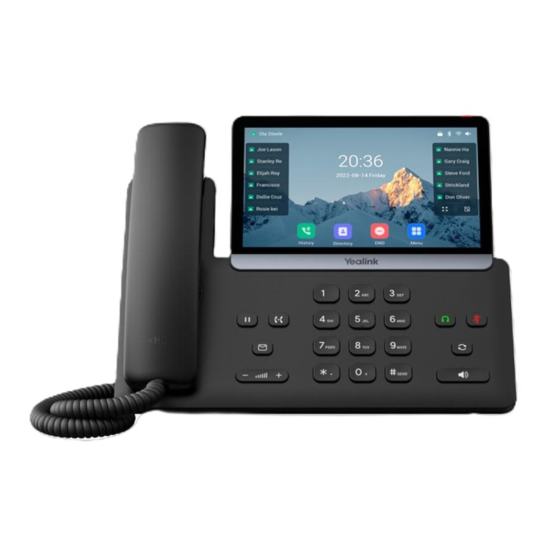 Yealink T77U flagship desk phone with 7-inch touchscreen